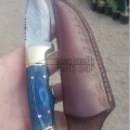 Blue Micarta Hunting Knife for James L. Keller