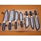 Custom Handmade Damascus Steel Fixed Blade Kitchen Chef Knife Set, 7 PIECE CHEF SET, Buffalo Horn Handle