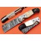 Damascus Folding Knife, 7.5" Handwork Steel Bolster Point Blade, Buffalo Horn, Camel Bone Handle, Pocket Knife, Razor Sharp