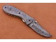 Damascus Folding Knife, 7.5" Damascus Steel Bolster Point Blade, Damascus Handle, Pocket Knife, Razor Sharp