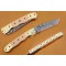 Damascus Folding Knife, 8.5" Handwork Brass Bolster Tanto Blade, G10 Skin Color Handle, Pocket Knife, Razor Sharp