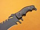 D2 Steel Tracker Knife Black Coated Blade, 11" Razor Sharp, Buffalo Horn Handle