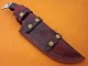 Damascus Tracker Knife / Hunting Knife, 12" Walnut Wood Handle, Fixed Blade